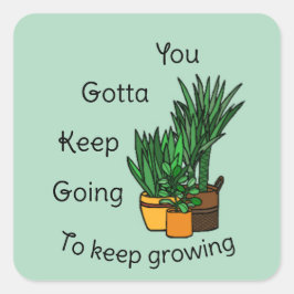 Planten sticker set “keep growing”