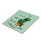 Planten Tegeltje “keep growing” Fliese (Seite)