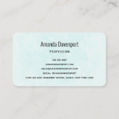 Planter mit Regenbogen und Klee Visitenkarte (Rückseite)