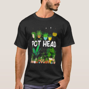 Planter Pot Head Pflanze Blume Blume Plan T-Shirt