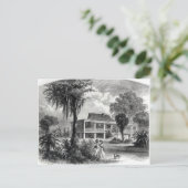Planterhaus auf dem Mississippi Postkarte (Stehend Vorderseite)