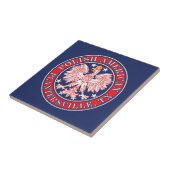 Plantersville Texas Polnischer Adler Fliese (Seite)