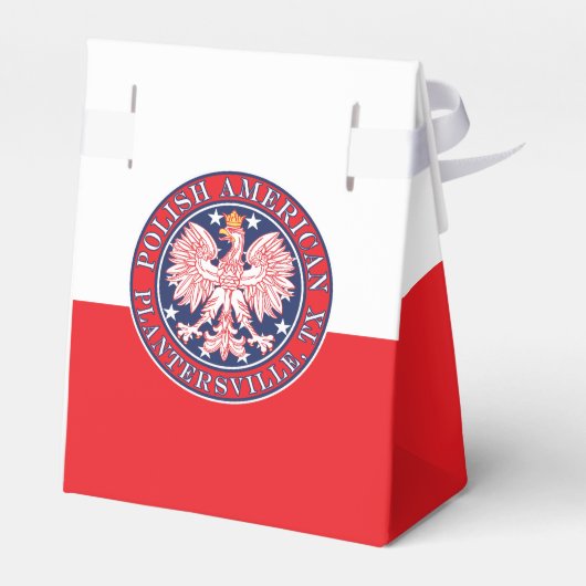 Plantersville Texas Polnischer Adler Geschenkschachtel (Rückseite)