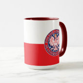 Plantersville Texas Polnischer Adler Tasse (VorderseiteRechts)