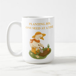 Planting Joy Gardening Goose Slogan Coffee Mug Kaffeetasse