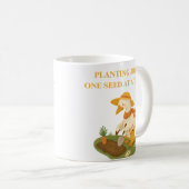 Planting Joy Gardening Goose Slogan Coffee Mug Kaffeetasse (VorderseiteRechts)