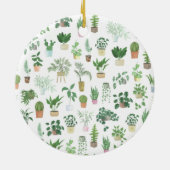 Plantita House Pflanze und Pots Muster Keramik Ornament (Hinten)
