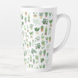 Plantita House Pflanze und Pots Muster Milchtasse