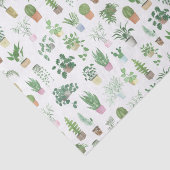 Plantita House Pflanze und Pots Muster Seidenpapier (Ausschnitt)