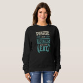 Plants Are Friends You Can Eat Cute Vegetarian Veg Sweatshirt (Vorne ganz)