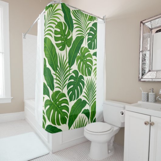 Plants bathroom curtain duschvorhang (Beispiel)