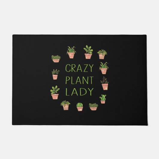 Plants - Crazy Plant Lady Fußmatte (Vorderseite)