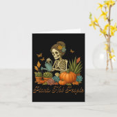 Plants Not People Plant Lover Skeleton Gardening D Karte (Gelbe Blume)