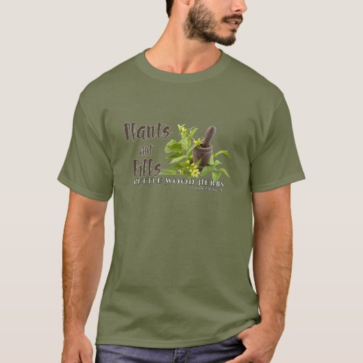 Plants not Pills custom Tee (Vorderseite)