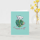 Planty Pup: Leaf Karte (Gelbe Blume)