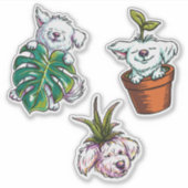 Planty Pups: Jack Aufkleber (Vorderseite)