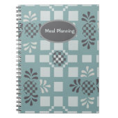 Planung der Mahlzeiten Notizblock (Vorderseite)