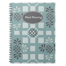 Planung der Mahlzeiten Notizblock