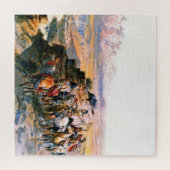 "Planung des Angriffs" von Charles M Russell Puzzle (Horizontal)