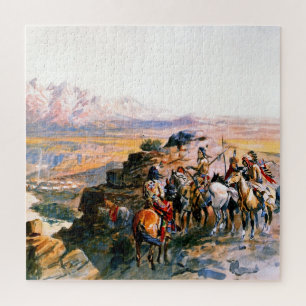 "Planung des Angriffs" von Charles M Russell Puzzle