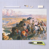 "Planung des Angriffs" von Charles M Russell Seidenpapier (Handwerk)