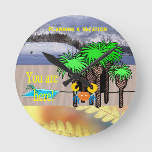 Planung einer Urlaubszeit Uhr