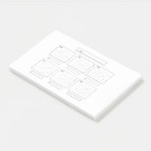 Planung für die Woche Post-it Klebezettel (angewinkelt)