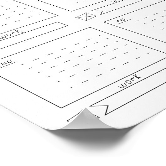 Planung für die Woche Poster (Ecke)