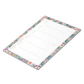 PLANUNG FÜR hübsche tropische Blumenwoche Notizblock (angewinkelt)