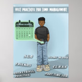 Planung und Zeitmanagement (Matte) Poster (Vorne)