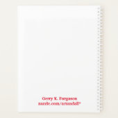 PLANUNG "VATER CHRISTMAS" PLANER (Rückseite)