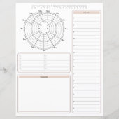 Planungs-Seite für den Tagesablauf (Vorderseite)