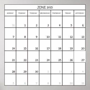 PLANUNGSKALENDER JUNI 2015 POSTER