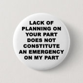 Planungsmangel Button (Vorderseite)