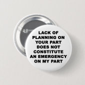 Planungsmangel Button (Vorne & Hinten)