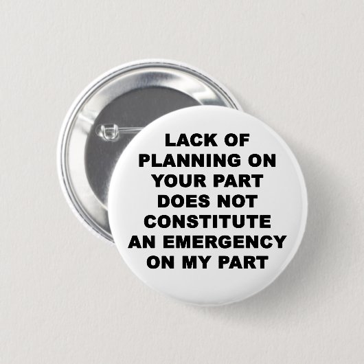 Planungsmangel Button (Vorne & Hinten)