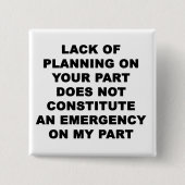 Planungsmangel Button (Vorderseite)