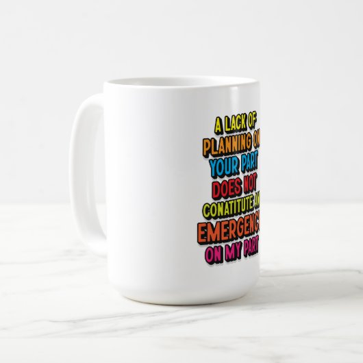 PLANUNGSMANGEL KAFFEETASSE (Vorderseite Links)