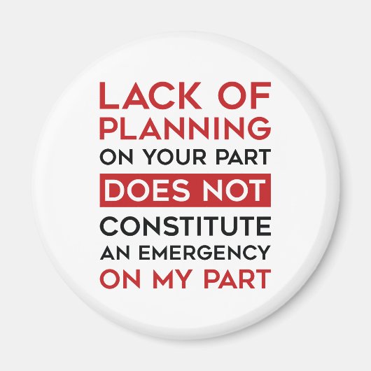 Planungsmangel Magnet (Vorne)