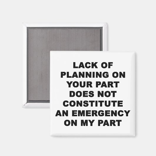 Planungsmangel Magnet (Vorderseite/Rückseite)