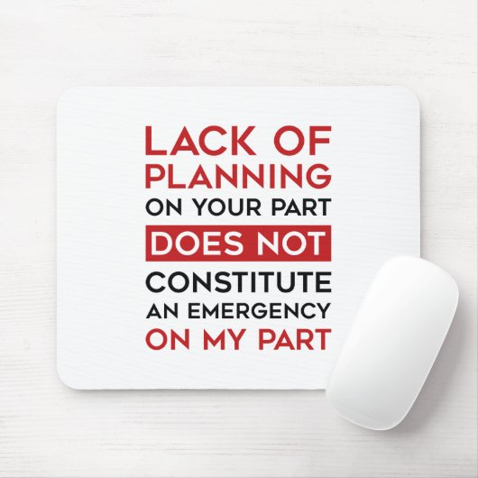 Planungsmangel Mousepad (Mit Mouse)