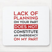 Planungsmangel Mousepad (Vorne)
