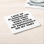 Planungsmangel Rechteckiger Pappuntersetzer (angewinkelt)