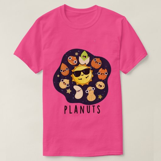 Planuts Funny Astronomy Nuts Pun 1 T-Shirt (Design vorne)