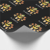 Planuts Funny Astronomy Nuts Pun Dark BG Geschenkpapier (Ecke)