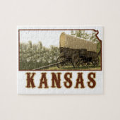 Planwagen Kansas Puzzle (Horizontal)