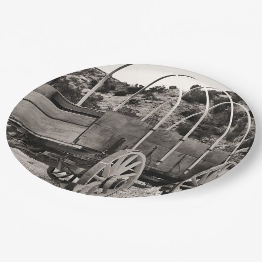 Planwagen Pappteller (Schrägansicht)