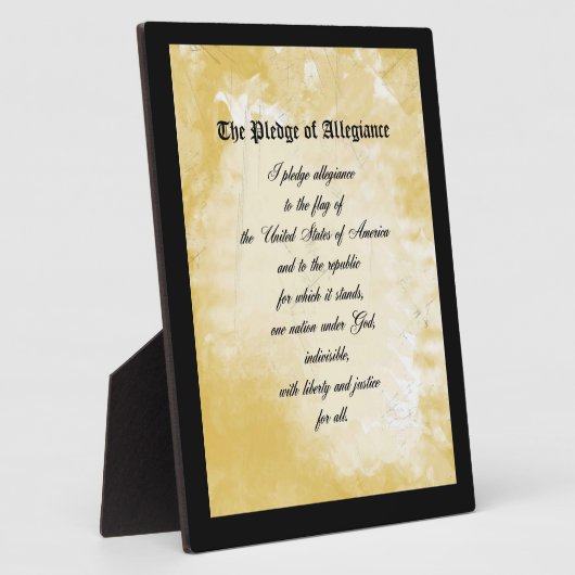 Plaque - Das Versprechen der Legitimation Fotoplatte (Seite)