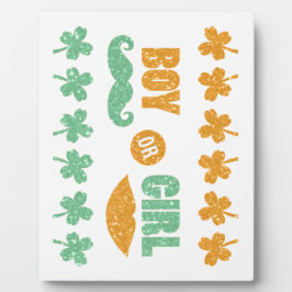 Plaque de la Saint Patrick's Day Gender Fotoplatte