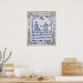 Plaque, die eine Szene aus "The Magic Flute" darst Poster (Küche)